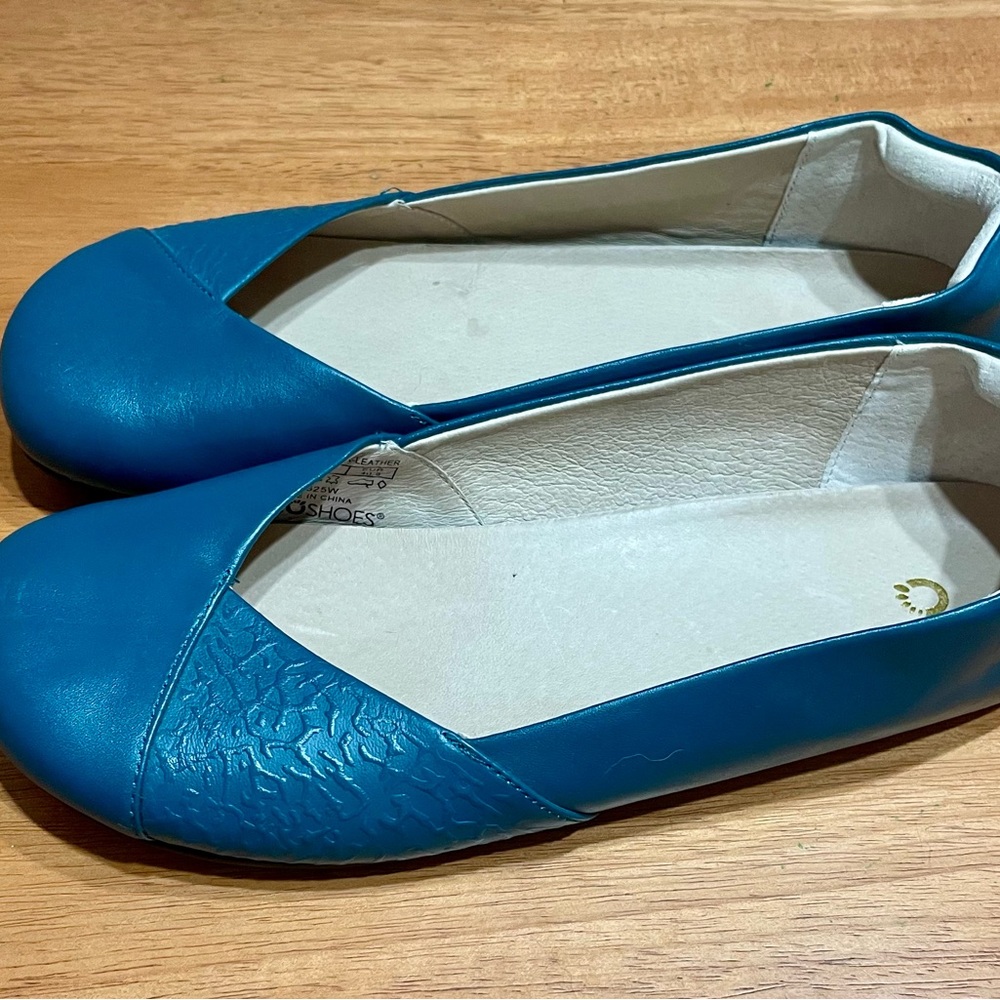 Xero Phoenix Leather Ballet Flats Teal